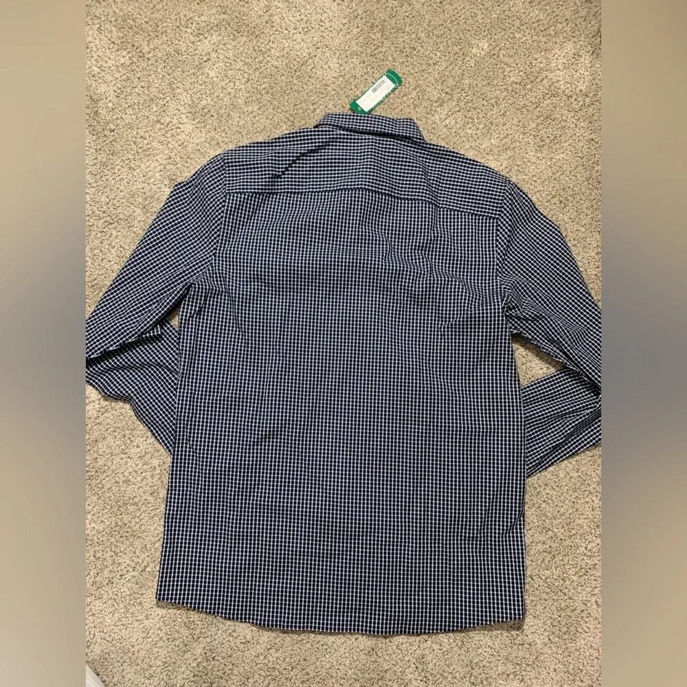 New Artefact Stockholm Stretch Poplin Navy Blue Shirt - Picture 6 of 7